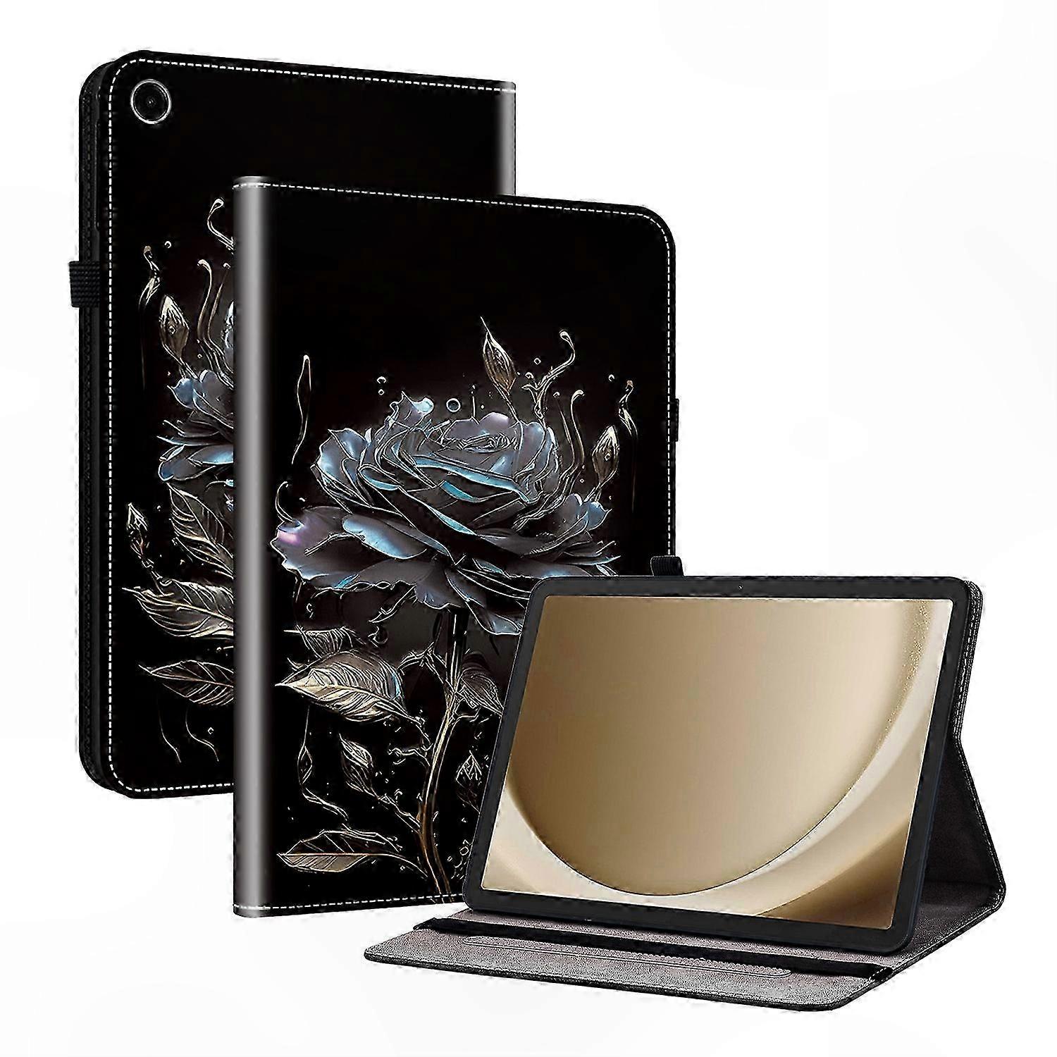 Textured Crystal Pattern Leather Case for Tablets