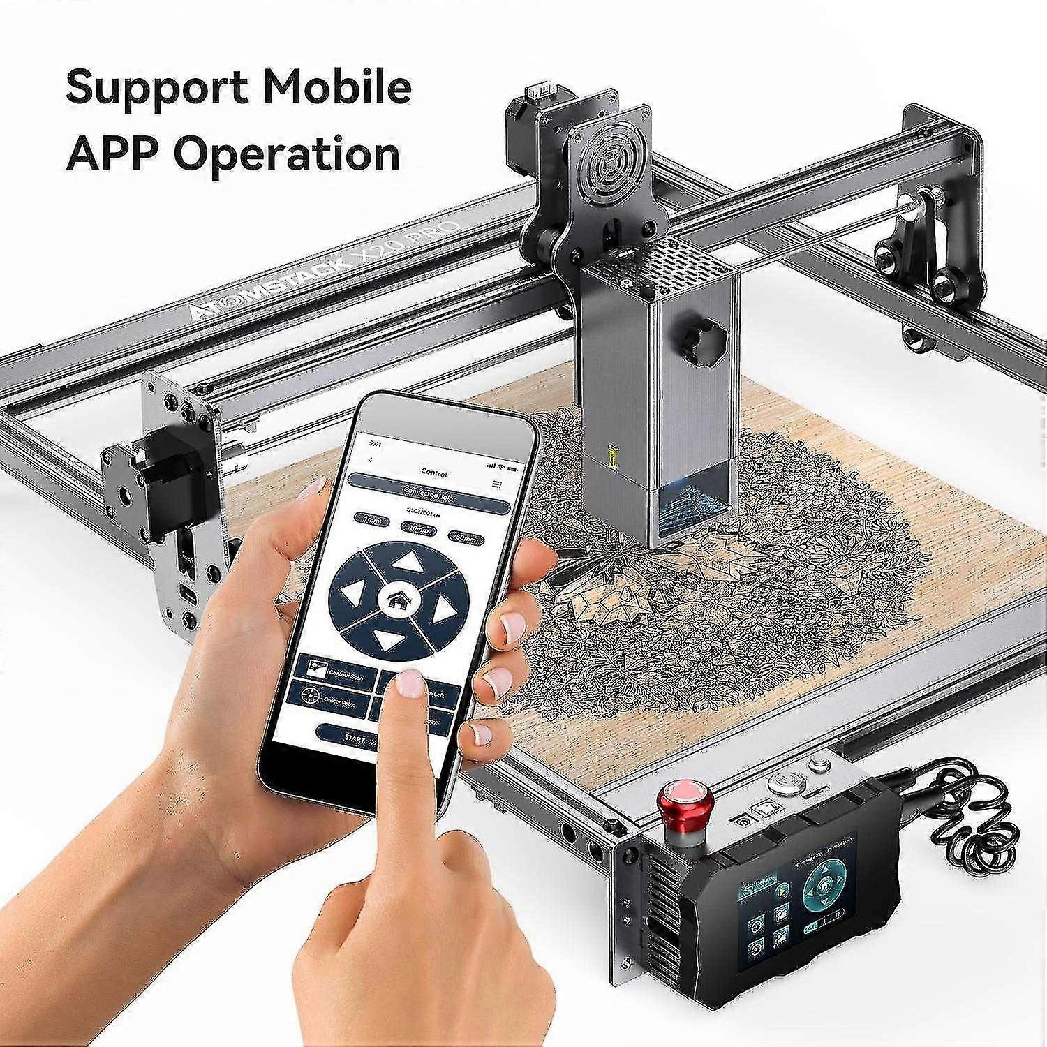 Graveur laser avec assemblage facile et APP Smart Control, lin...