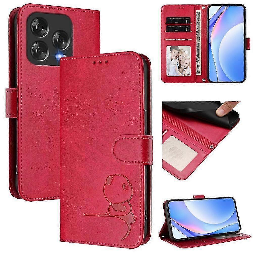 RFID Blocking PU Leather Flip Case with Card Slots, Kickstand & Mag...