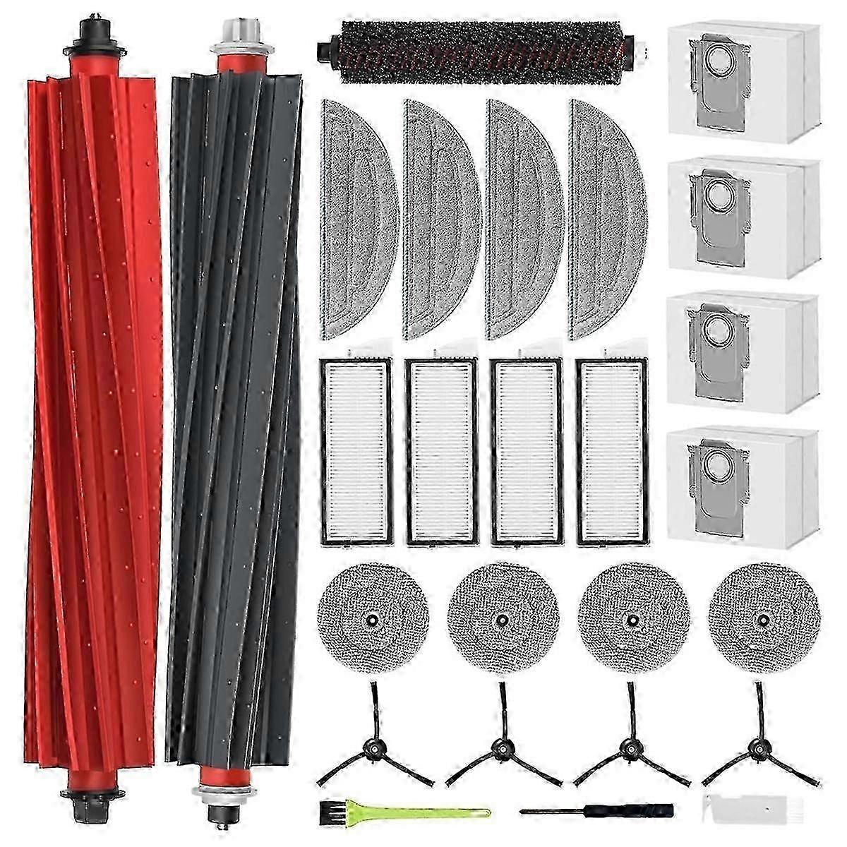 Compatible with Roborock S8 Maxv Ultra Replacement Parts Main Side BrushEdition A