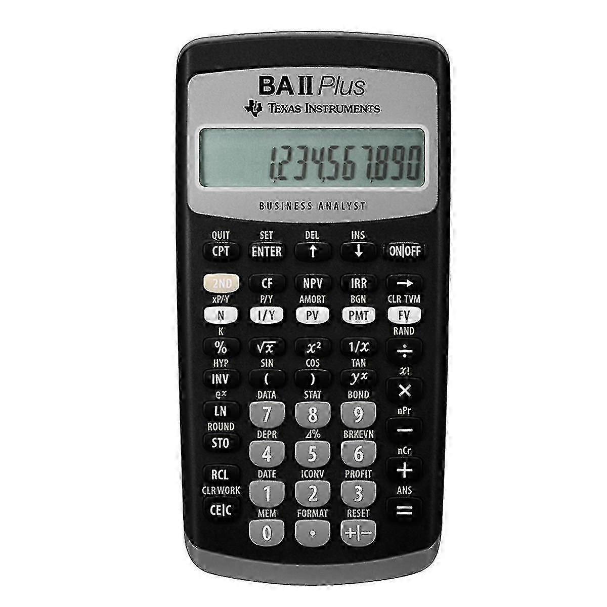financial accounting calculator BAII Plus CFA