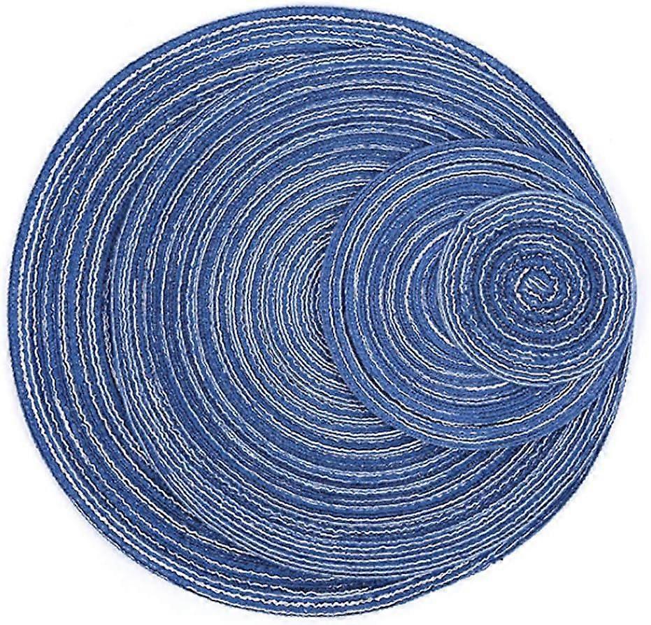 Cotton thread round placemat. Soup plate. Coaster. Heat-insulating pad.