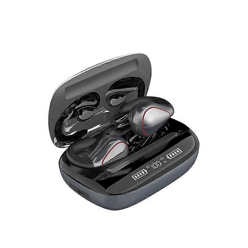 Wireless ear clip bone conduction earphones Bluetooth 5.0 IPX5 waterproof(Grey)