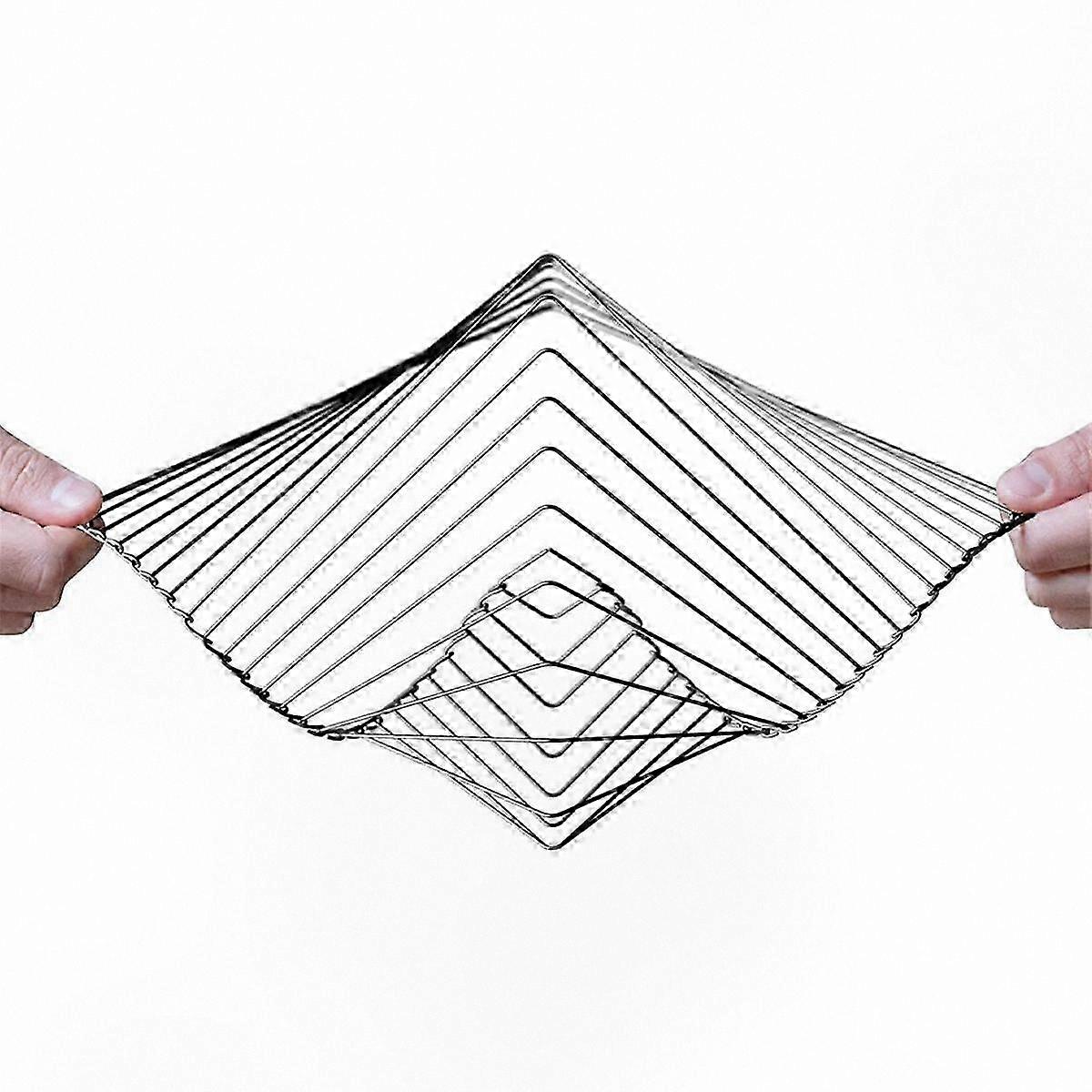 Captivating Kinetic Wind Spinner - Serene Decor with Geometric Wave Pattern