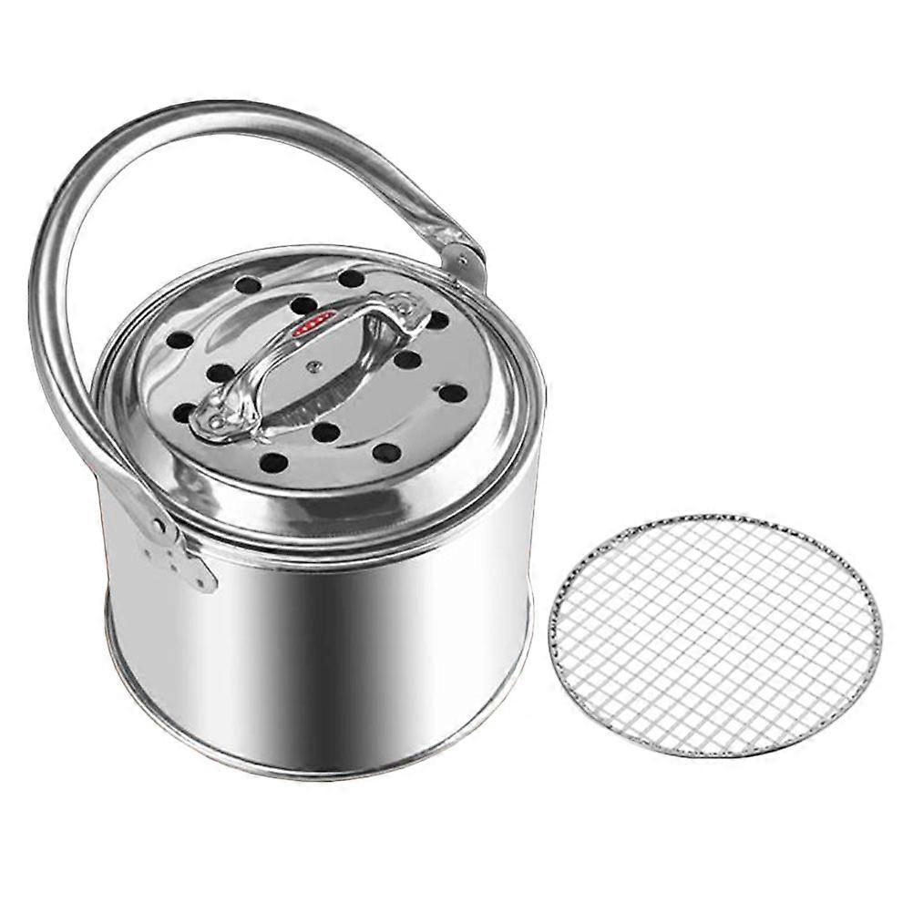 Home Charcoal Burner Charcoal Stove for Home Usage 1Set Silver