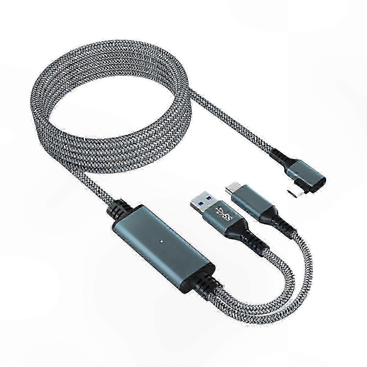 5M VR Link Cable for Quest 3, 2A Fast Charging, 5Gbps High-Speed Data Transfer