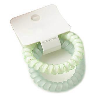Transparent Frosted Elastic Hair Ring Light Green, Cute Simple Hair Decorations for Women and Students, Durable Stretchy Hairbands