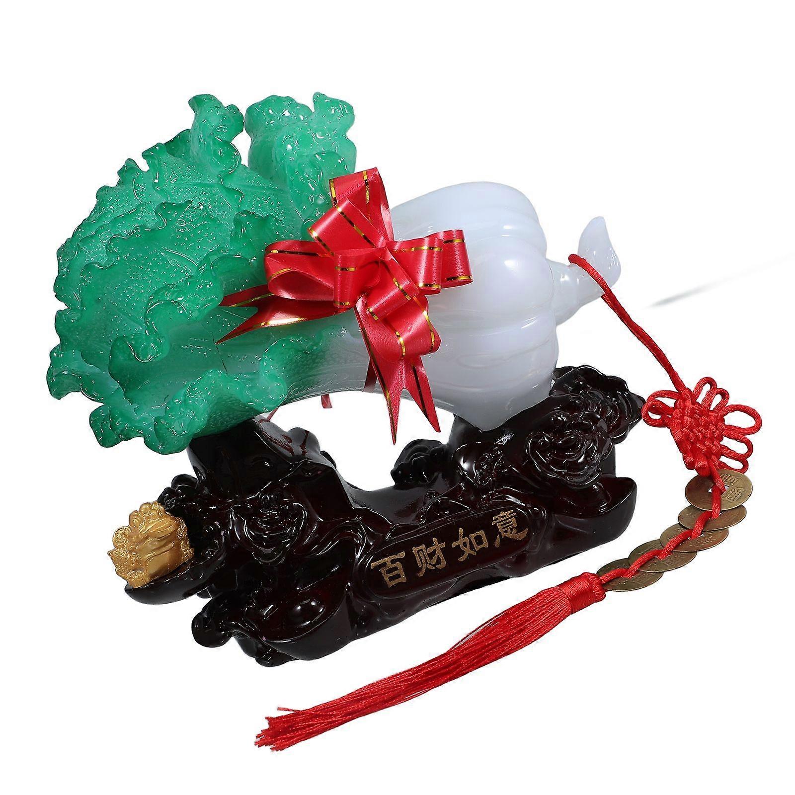 Creative Resin Vegetable Shape Desktop Office Home Chinese Cabbage Decoration
