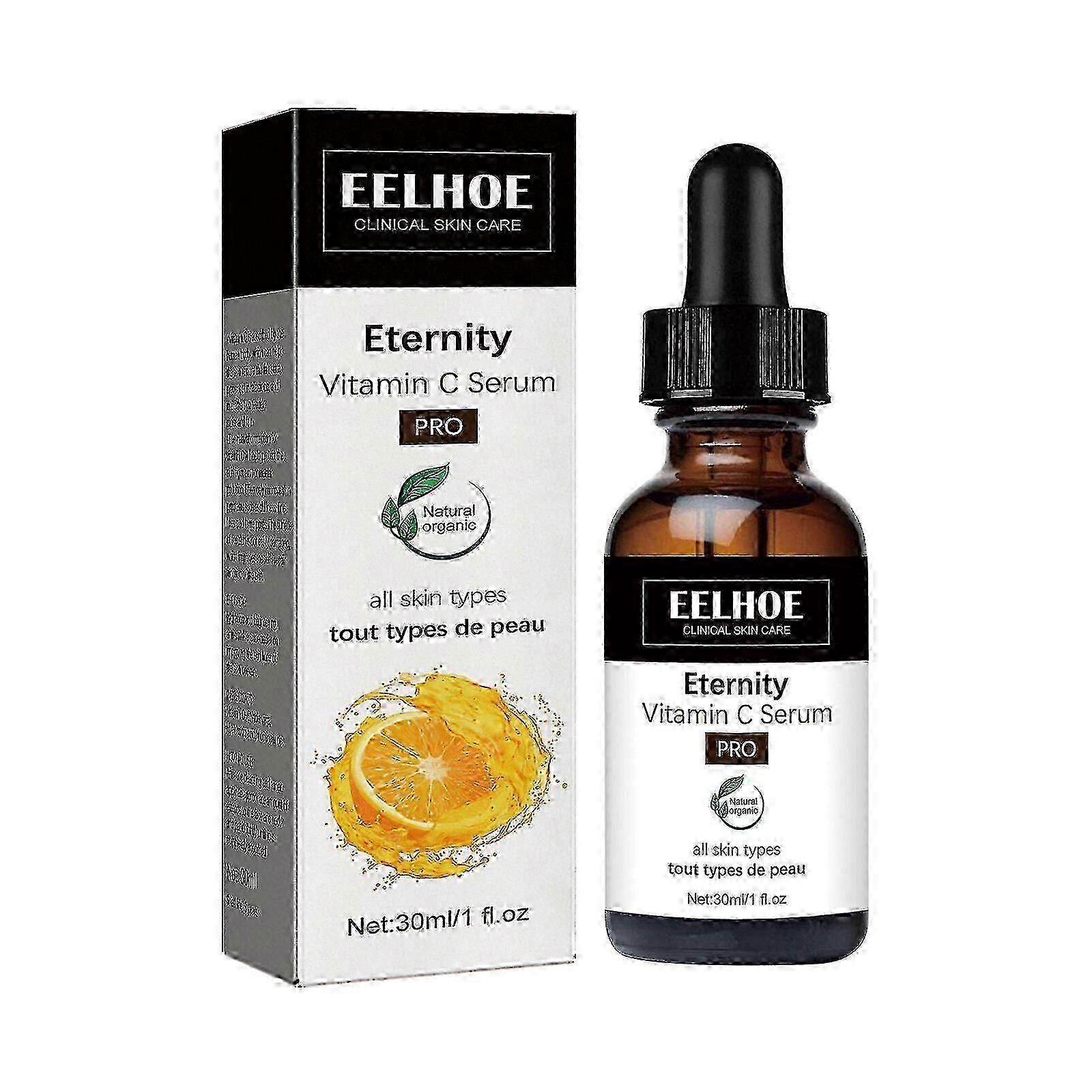 Eelhoe Serum z witaminą C na przebarwienia do twarzy, Kwas hialuronowy, Anti-aging, 30ml