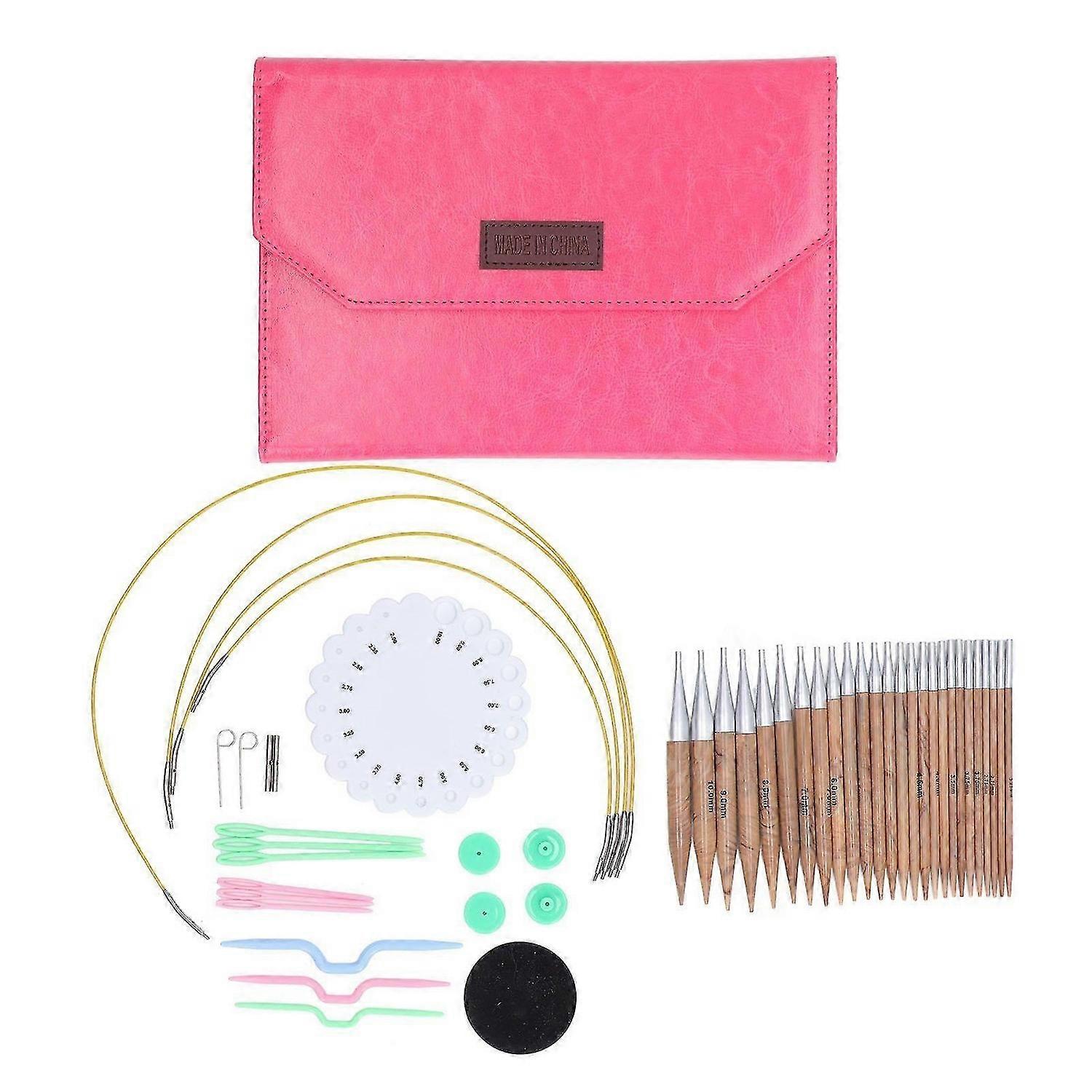 2025 Latest Model Interchangeable Circular Knitting Needle Set Aluminum