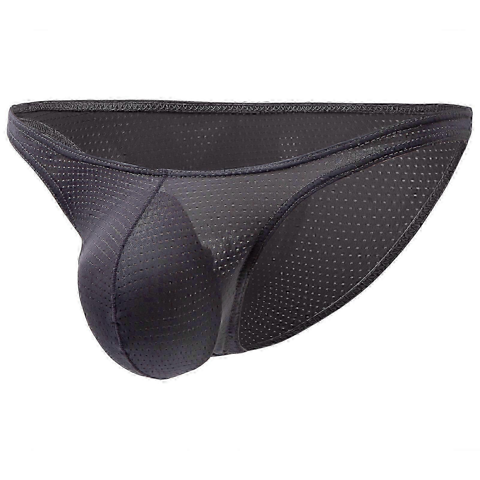 2025 Men Underpants Highly Elastic Breathable Low Waist Friendly to Skin Moisture Wicking Nylon Stretchy Mesh Men Briefs Bik