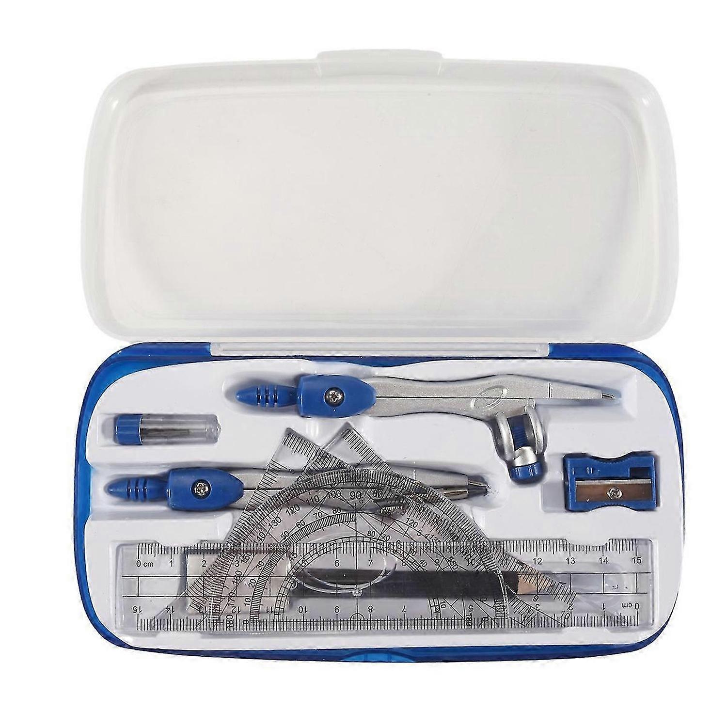 10 Piece Math Geometry Kit Sets Student Supplies for Drafting