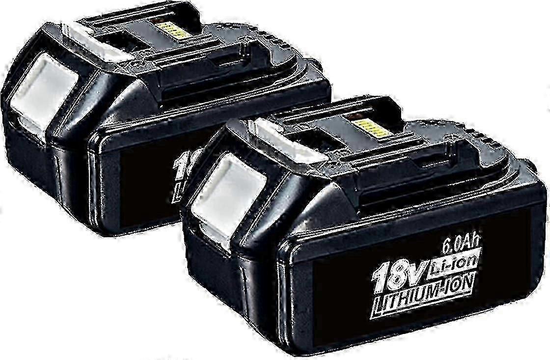 2er-Pack für Makita 18V Akku 6,0 Ah Lxt Li-Ion Bl1850b Bl1830b Bl1860b Kabellos