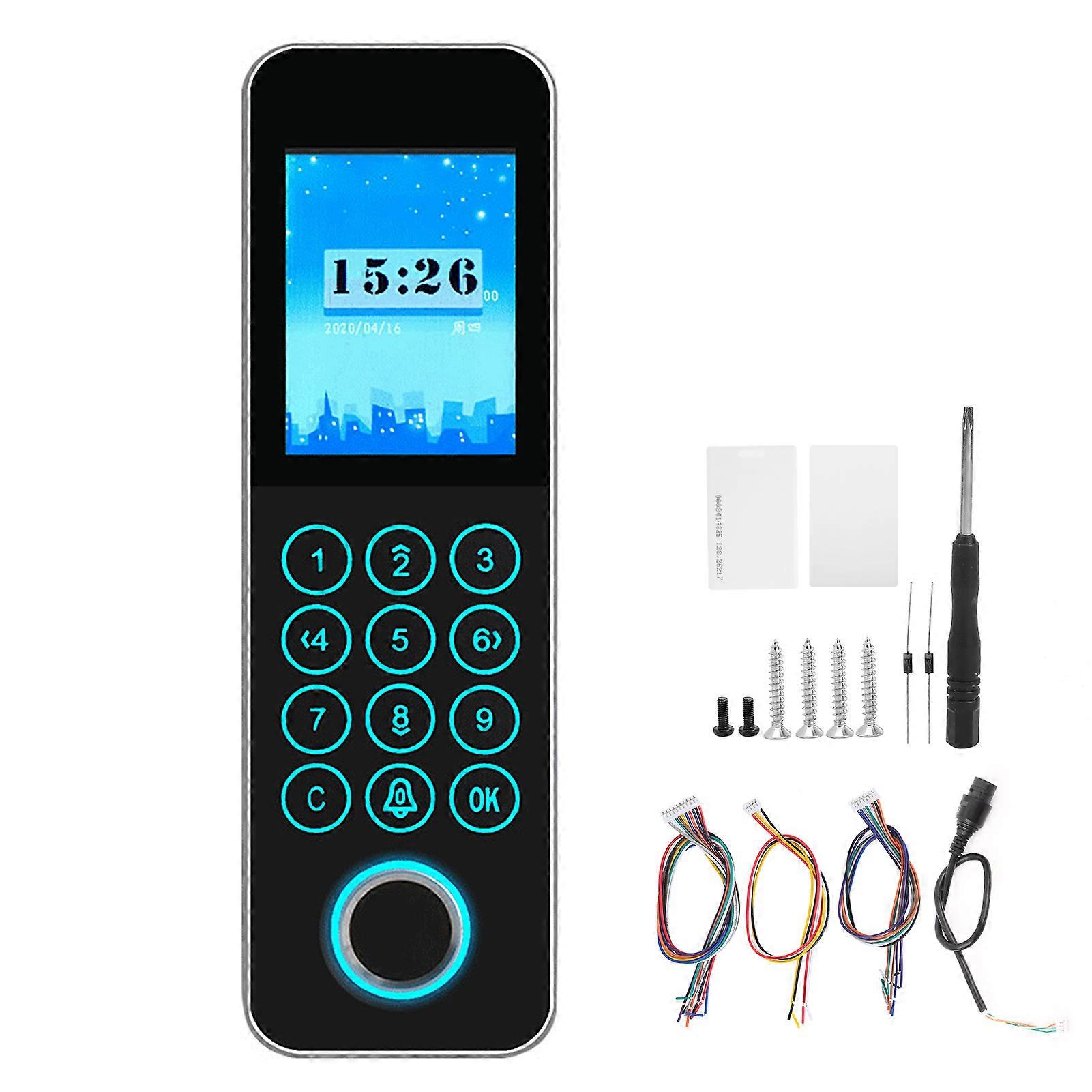 125KHZ RFID Time Attendance Access Control Machine TCP/IP Fingerprint Password ID Card Recognition Wiegand26