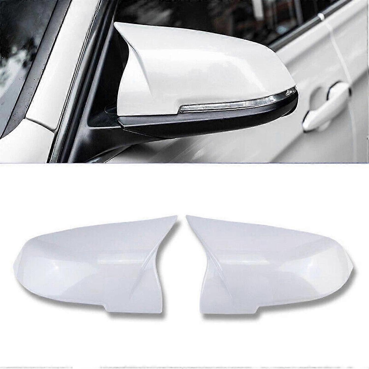 2PCS White M3 Style Side Rear Mirror Cover Caps for F20 F30 F32 F36 X1 M3