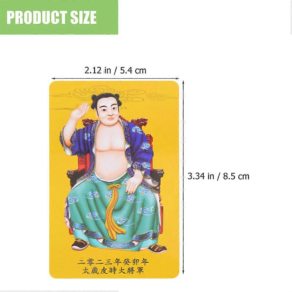 Protection Amulet Card Chinese General Blessing Cards 200Pcs Set