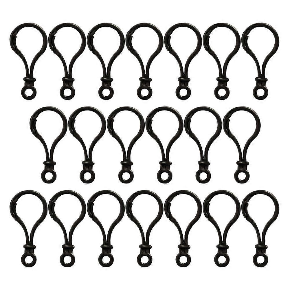 Lobster Clasp Professional Keychain Clip for Use 32Pcs Black