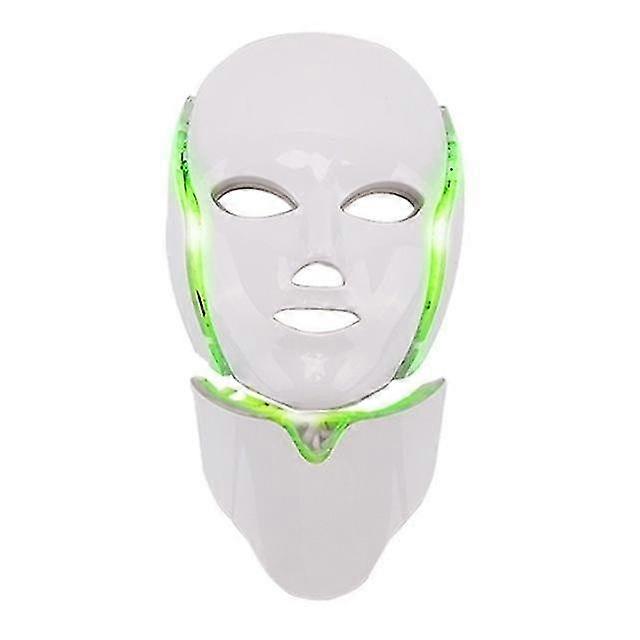 7 色 Led フェイシャルマスク LED 家庭用分光計フェイスマスクマシン 光療法にきびマスクネック B