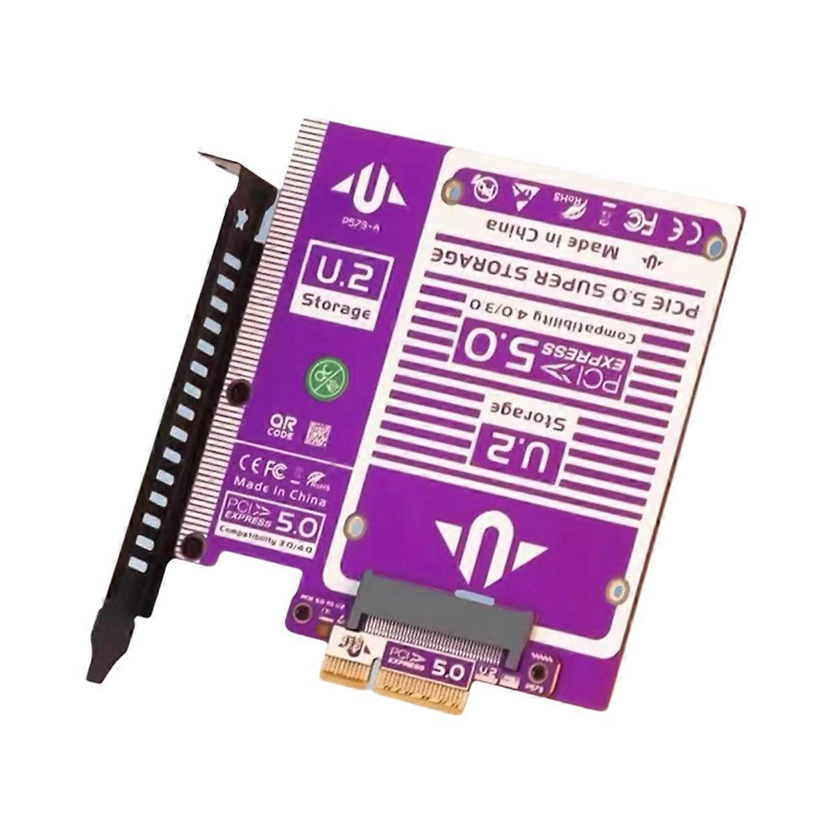 PCIe 5.0 to U.2/U.3 NVMe Expansion Card Gen3 to SFF8639 128Gbps