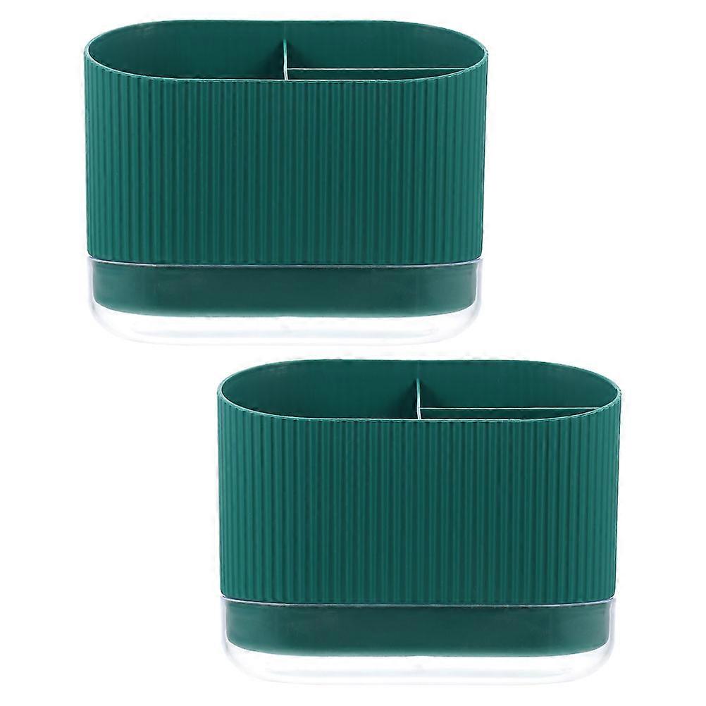 Plastic Kitchen Utensils Holder for Silverware Organizer 8Pcs Set