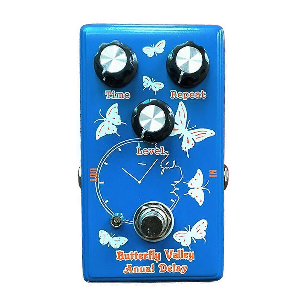 Electric Guitar Digital Delay Effector Pedal , Butterfly Valley Anual Delay Single Block Guitar Effect Pedal