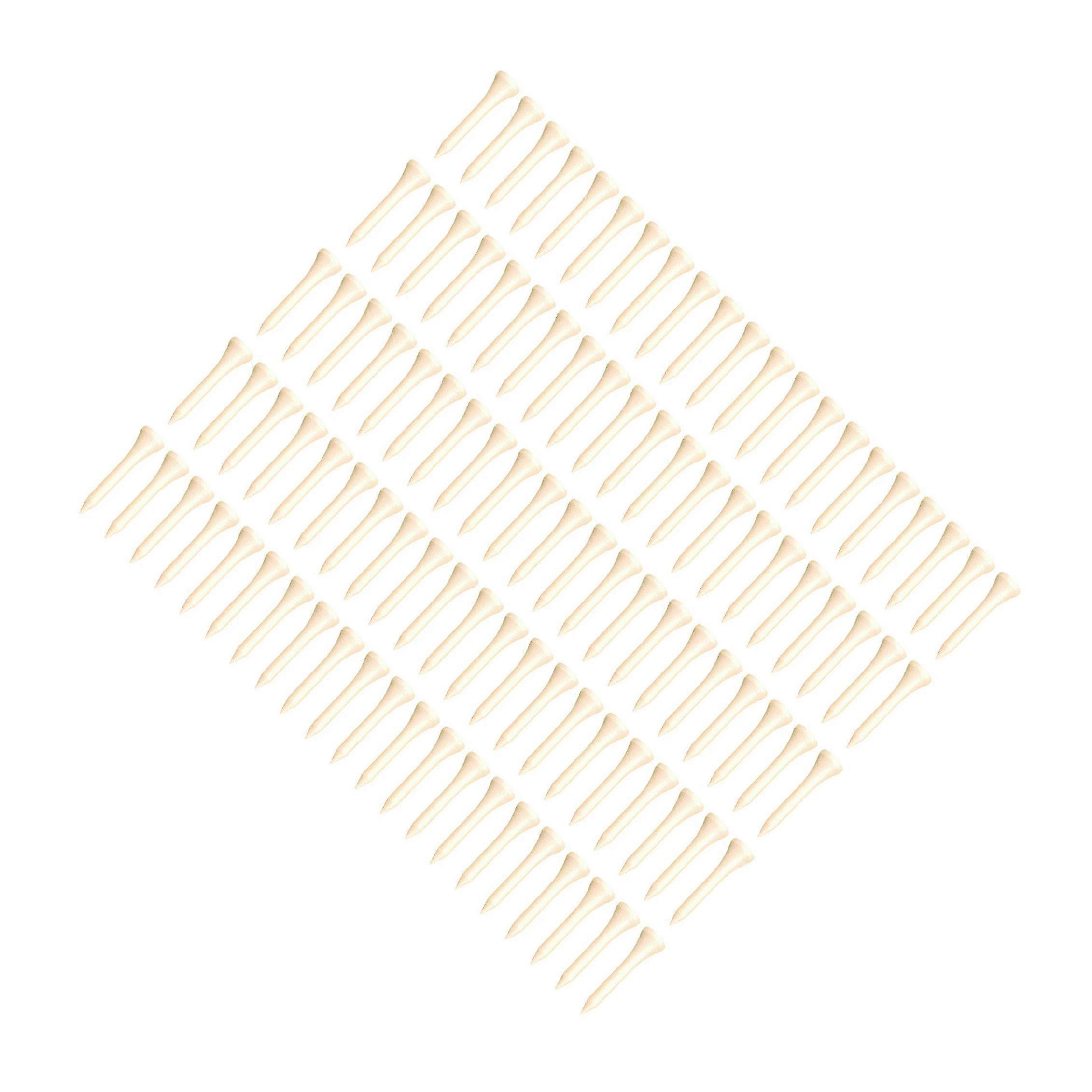 100Pcs Wooden Golf Tees Bulk for Backyard Driving Range Player Golf Training