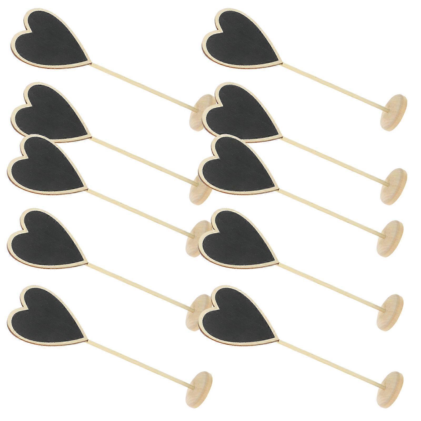 Blackboards Small Announcement Boards for Home Use 60Pcs Wooden Message Boards