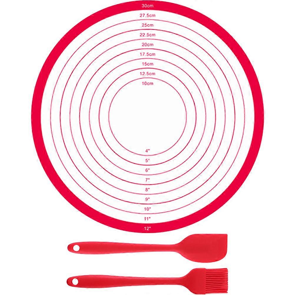 Multi-Function Cake Stand Mat For Home Baking Activities In 30X30X0.04CM Size 4-Pcs