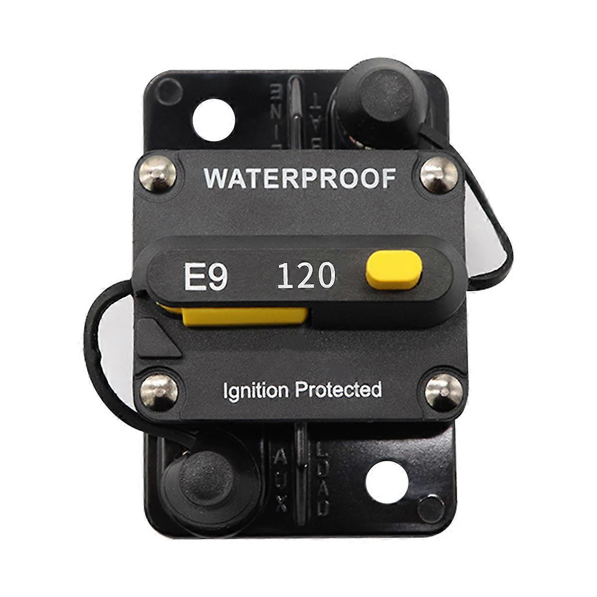 Waterproof Car Circuit Breaker with Manual Reset and 3Pcs Fuse Protection