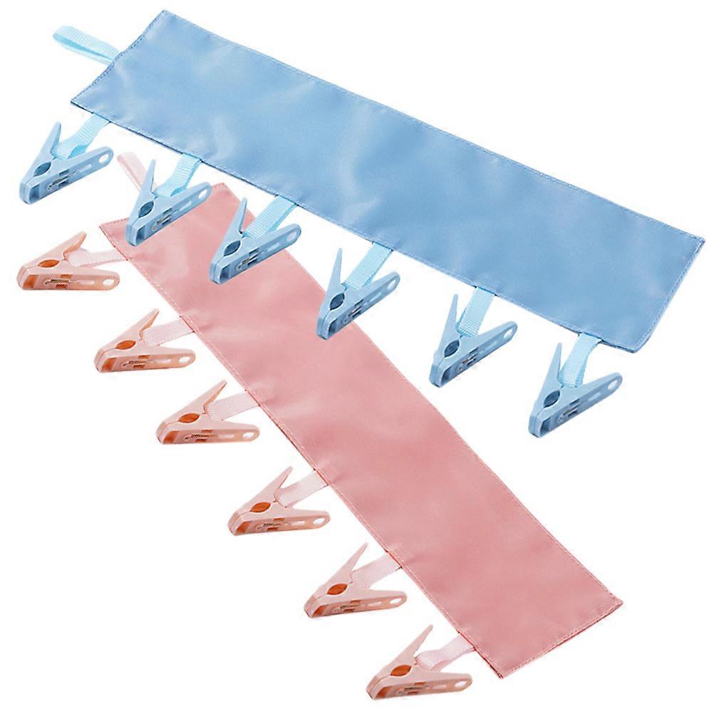 Folding Hangers Portable Drying Hanger Clip Type Socks Hanger 8Pcs for Travel