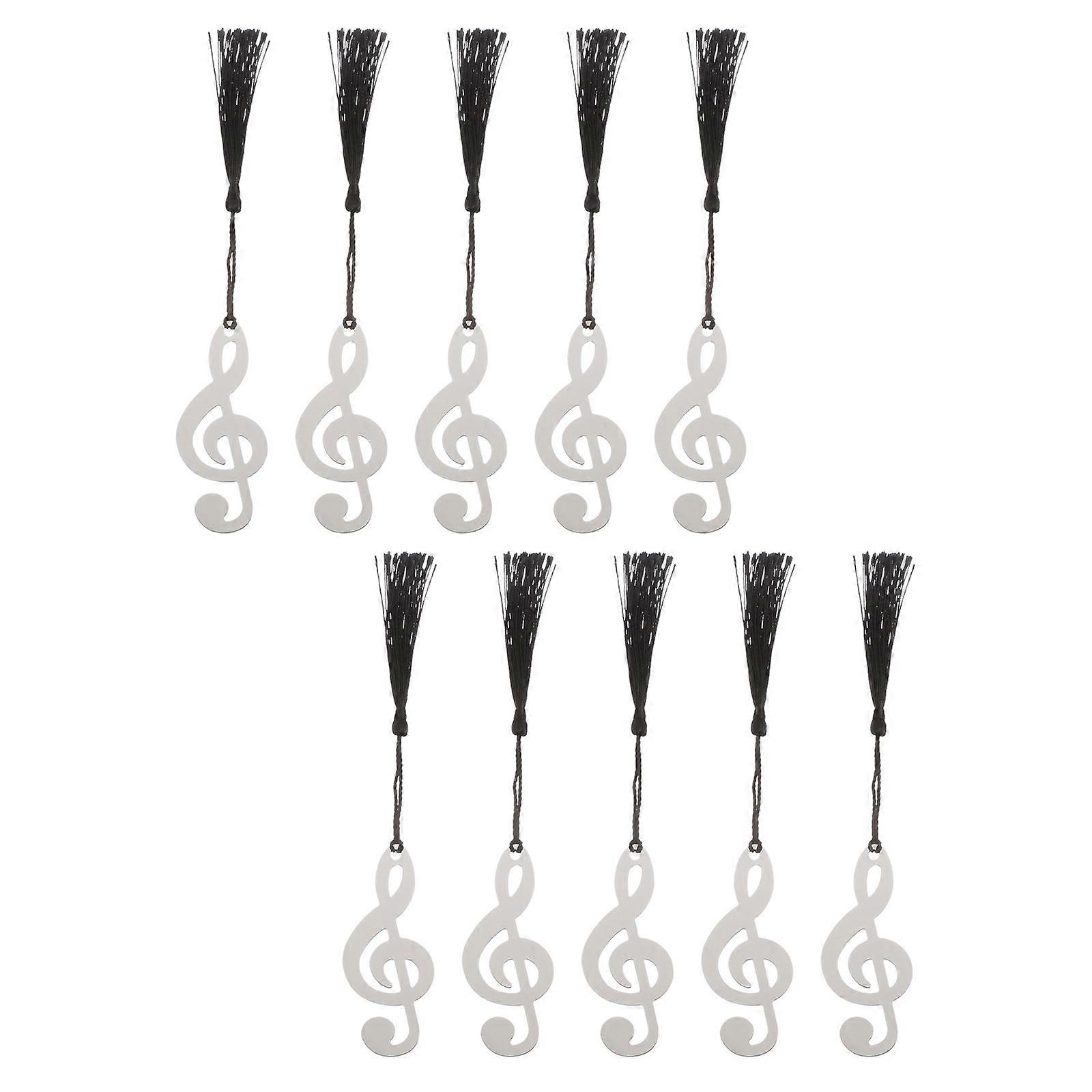 Creative Music Note Metal Bookmark for Reading 60Pcs Attractive Multi