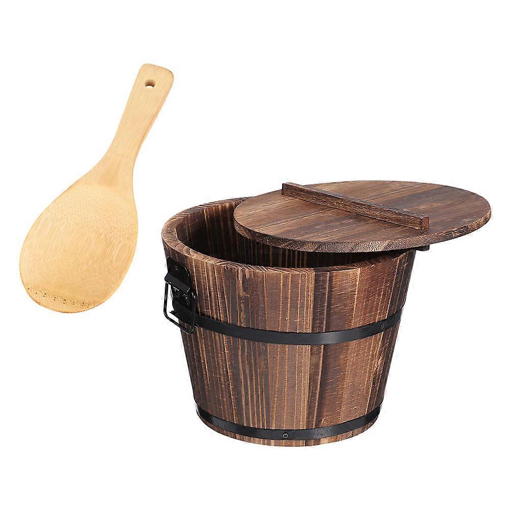 Practical Storage Bucket Food Storage Bucket with Lid 2Pcs for Home Use