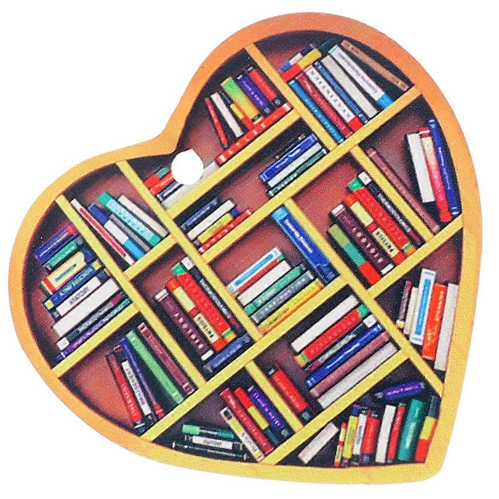 Acrylic Heart Pendant for Car Hanging Rear View Mirror Ornament 2Pcs
