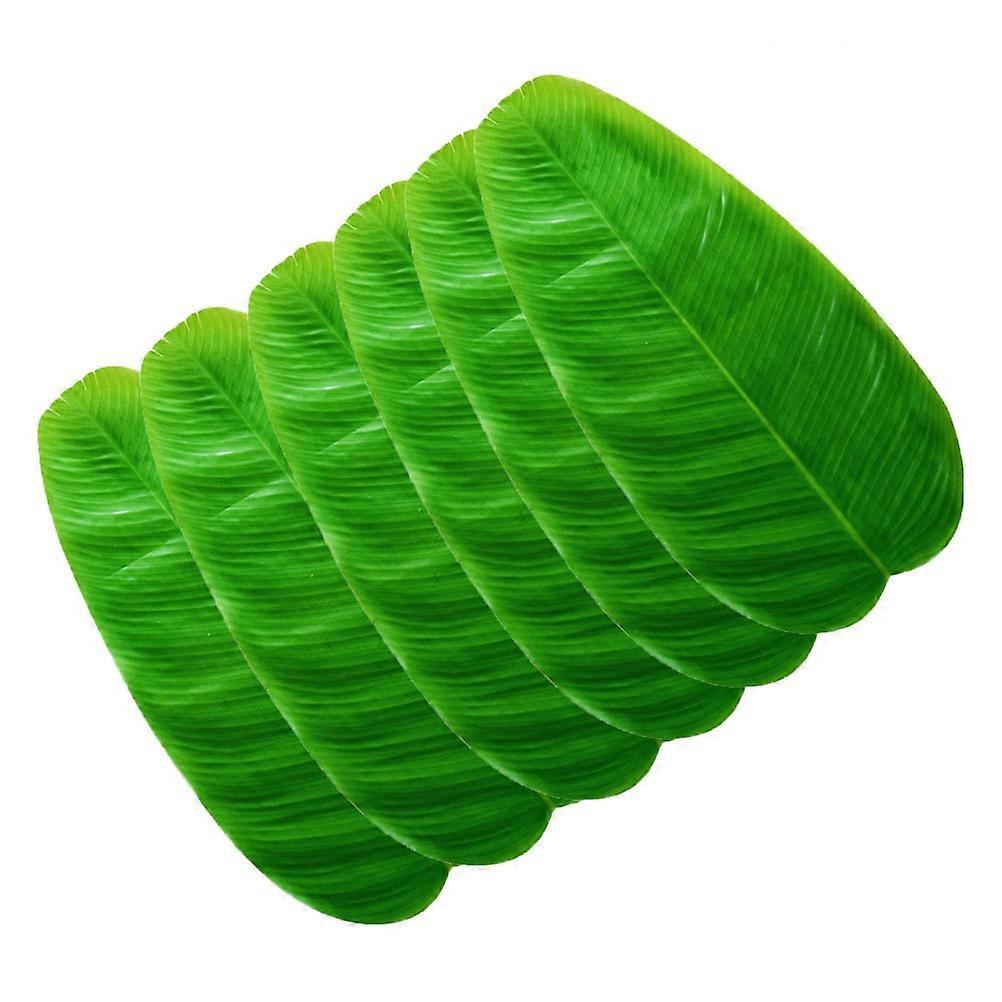 Rectangular 12 Pcs Leaf Table Mats for Home Kitchen Restaurant Waterproof Heat Resistant Dining Accessories