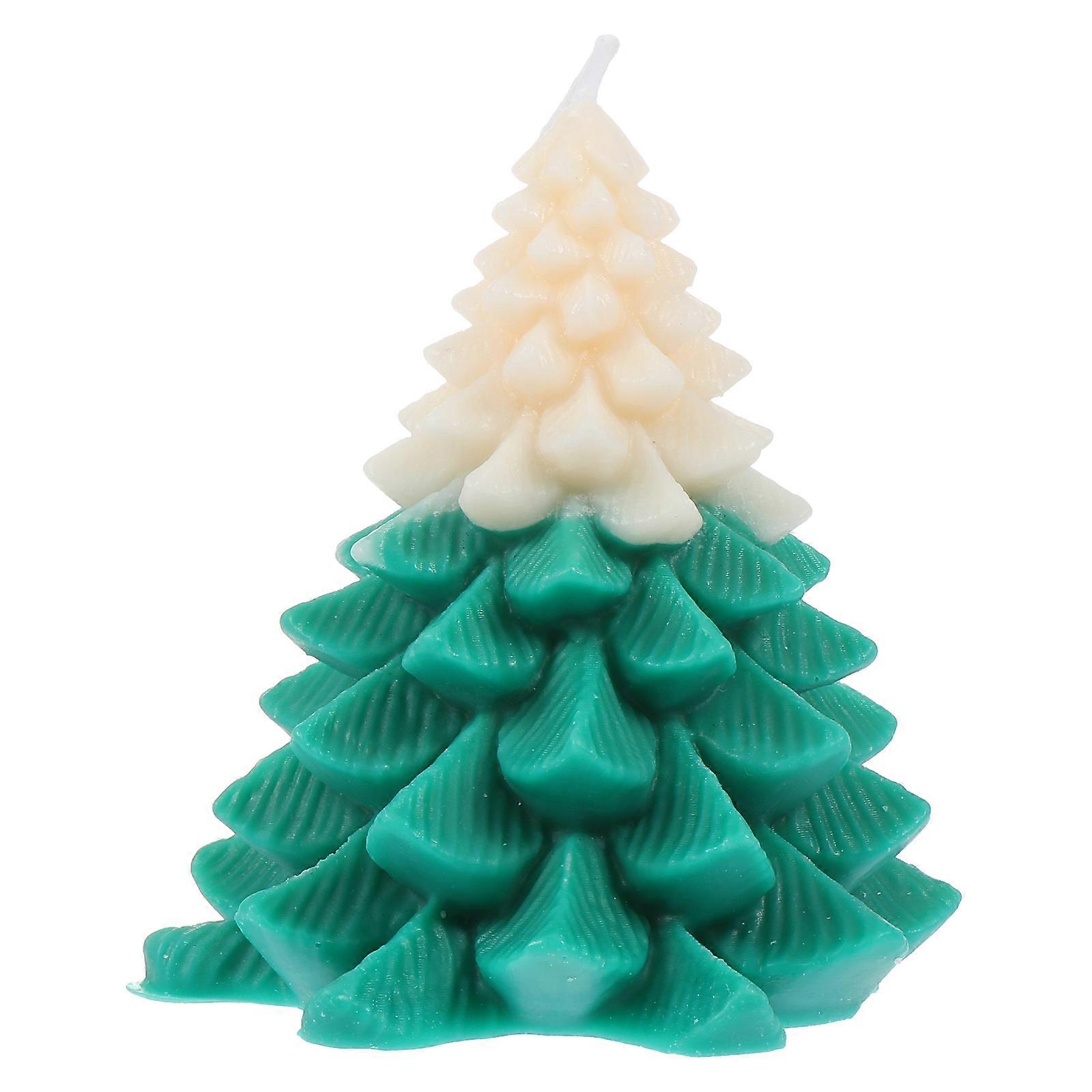 Xmas Tree Candle Delicate Decorative Candle for Decor 1Pcs