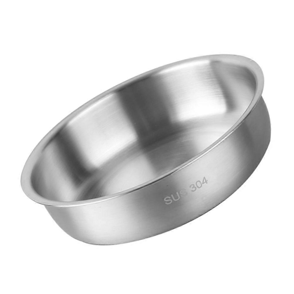 Stainless Steel Plate Household Tableware for Storage Use 2Pcs Dinner Plate