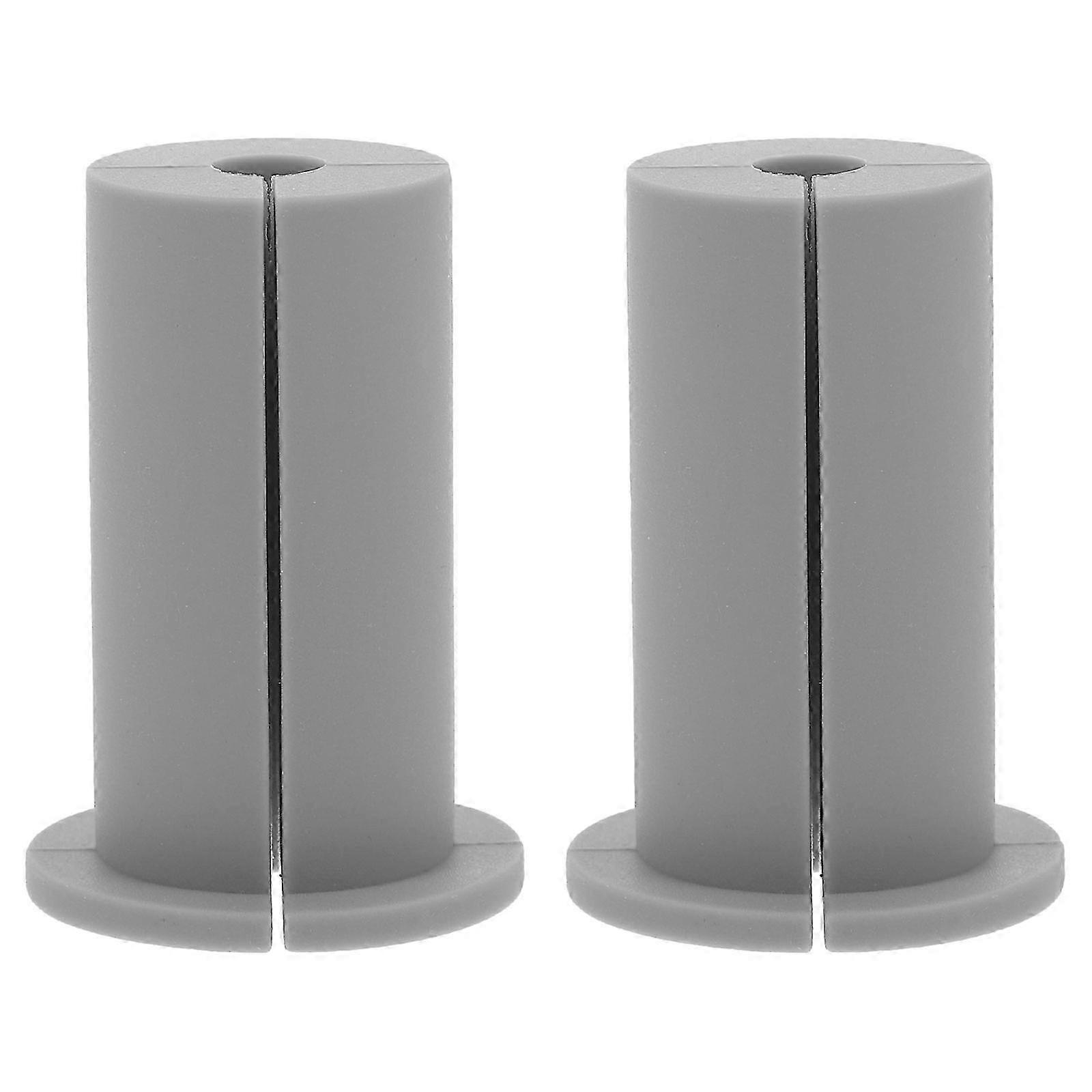 Grey Silicone Cable Protector Sleeve 2Pcs - Wire Rope & Cable Damage Prevention for Home Use