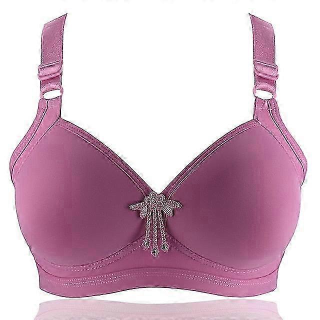 2025 Women's Push Up Bras Wireless Bras Full Coverage Pure Color Hook & Eye Cotton 1pc Plus Size