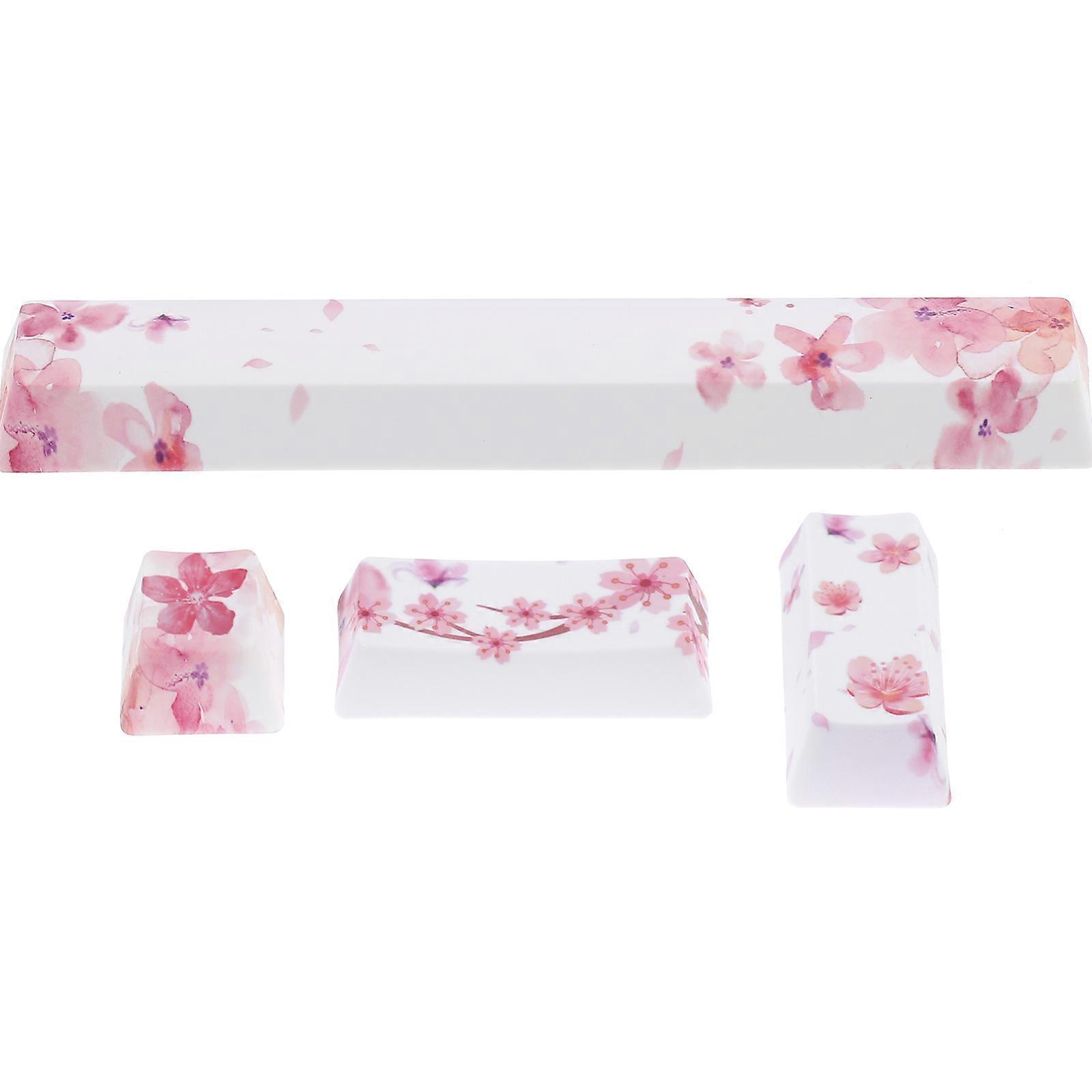 Durable Key Caps Keyboard Keycaps Replace Keycaps Kits 12Pcs Pink Color