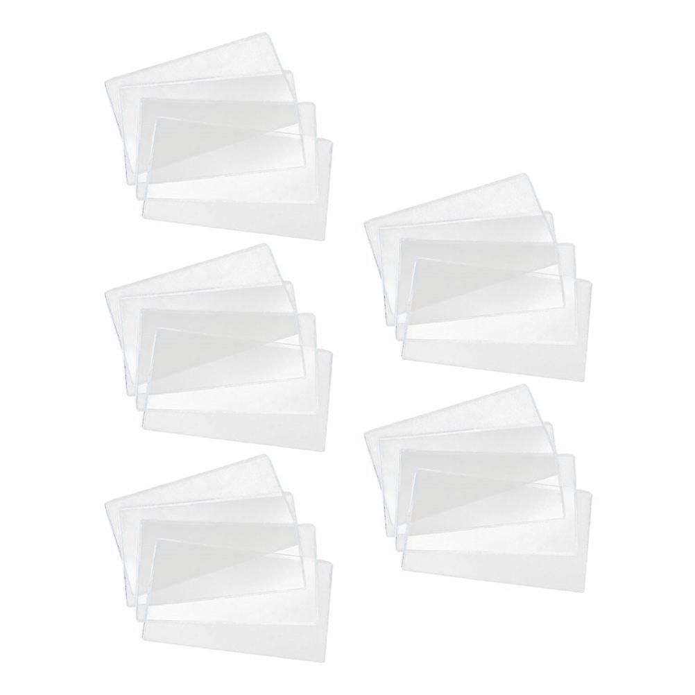 Banknotes Holders 200 Pcs Rectangular Shape For Storage And Protection Simple Design PVC