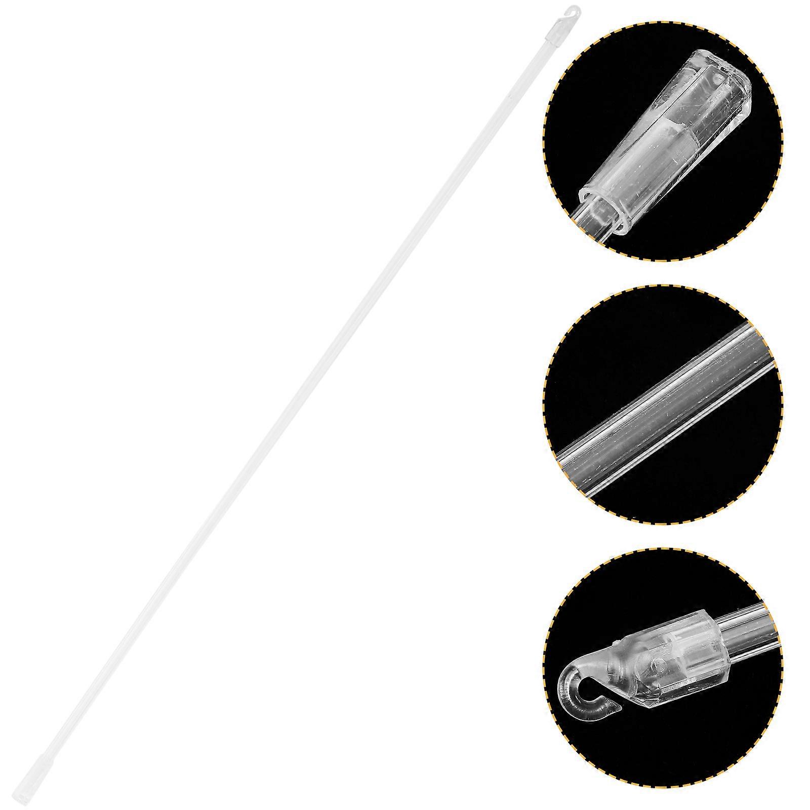 Transparent Vertical Blind Wand Replacement with Hook 6Pcs for Home Use