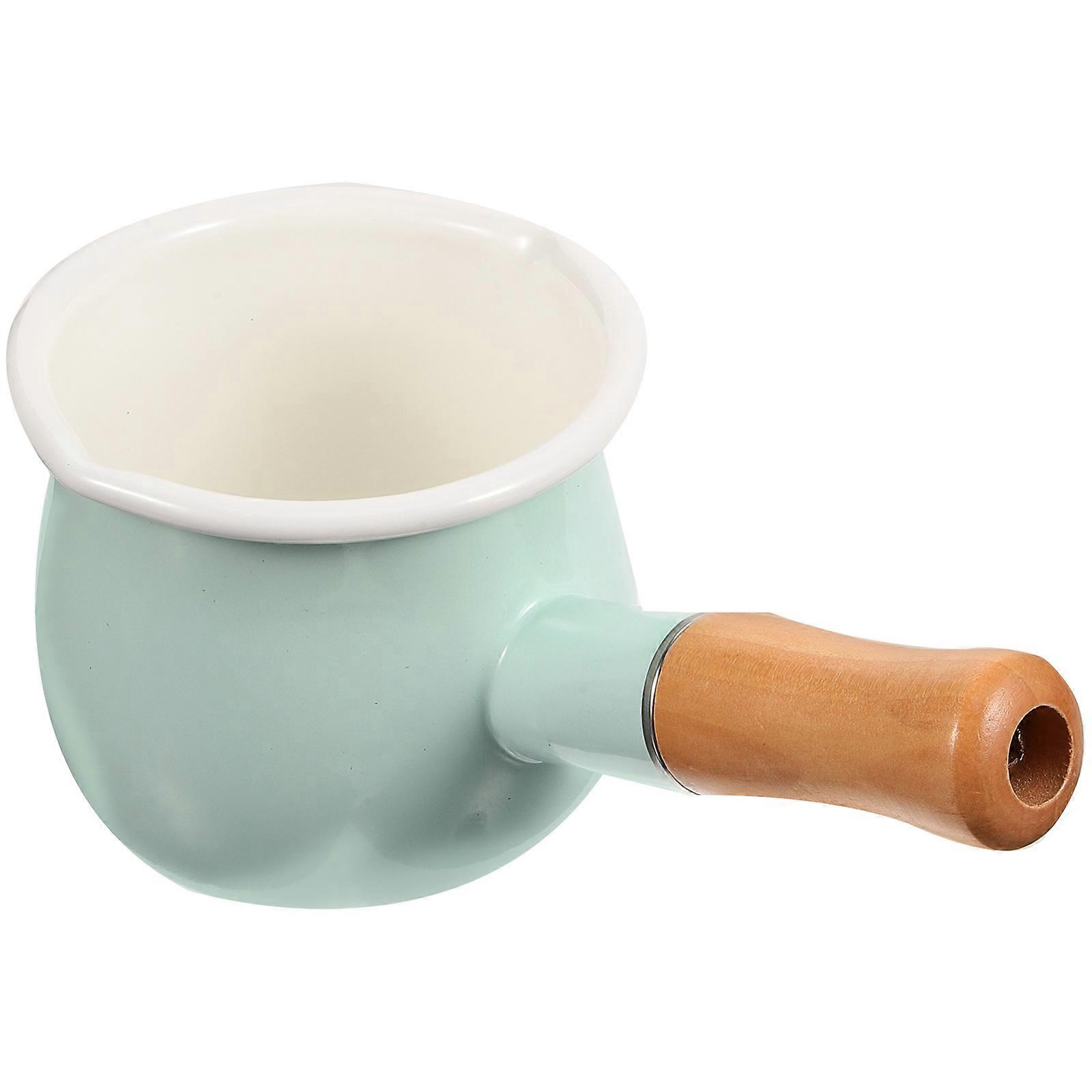 Milk Pot Multi-Function Saucepan for Heating Milk 3Pcs Enamel Kitchen Pot
