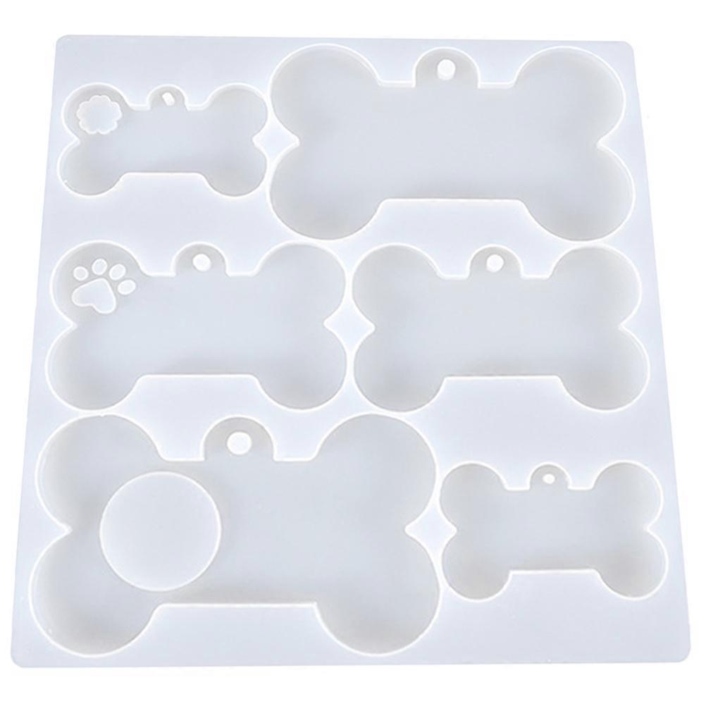 Bone Shape Silicone Mold for Baking 4Pcs DIY Crafts Making Ornament