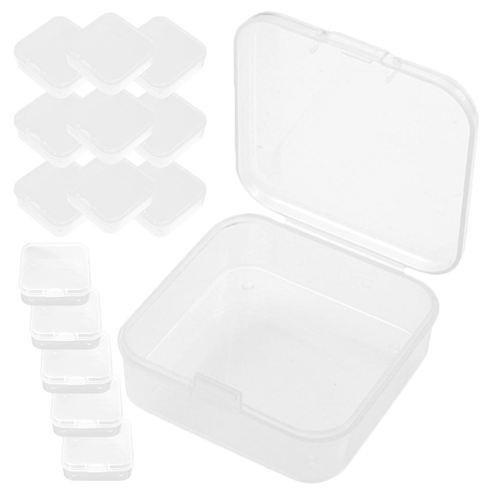 Clear Storage Container Beads Organizer Home Use Transparent 50Set