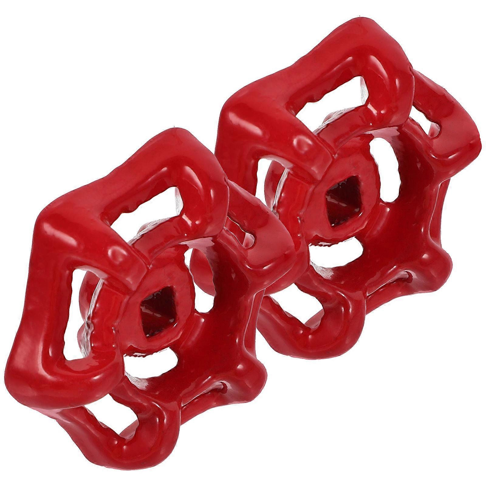 Handle Spigot Wheel Handles Replacement for Water Valves 2Pcs