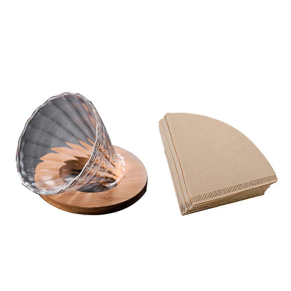 Manual Coffee Filter Practical Coffee Filter for Home Use 2Sets Transparent