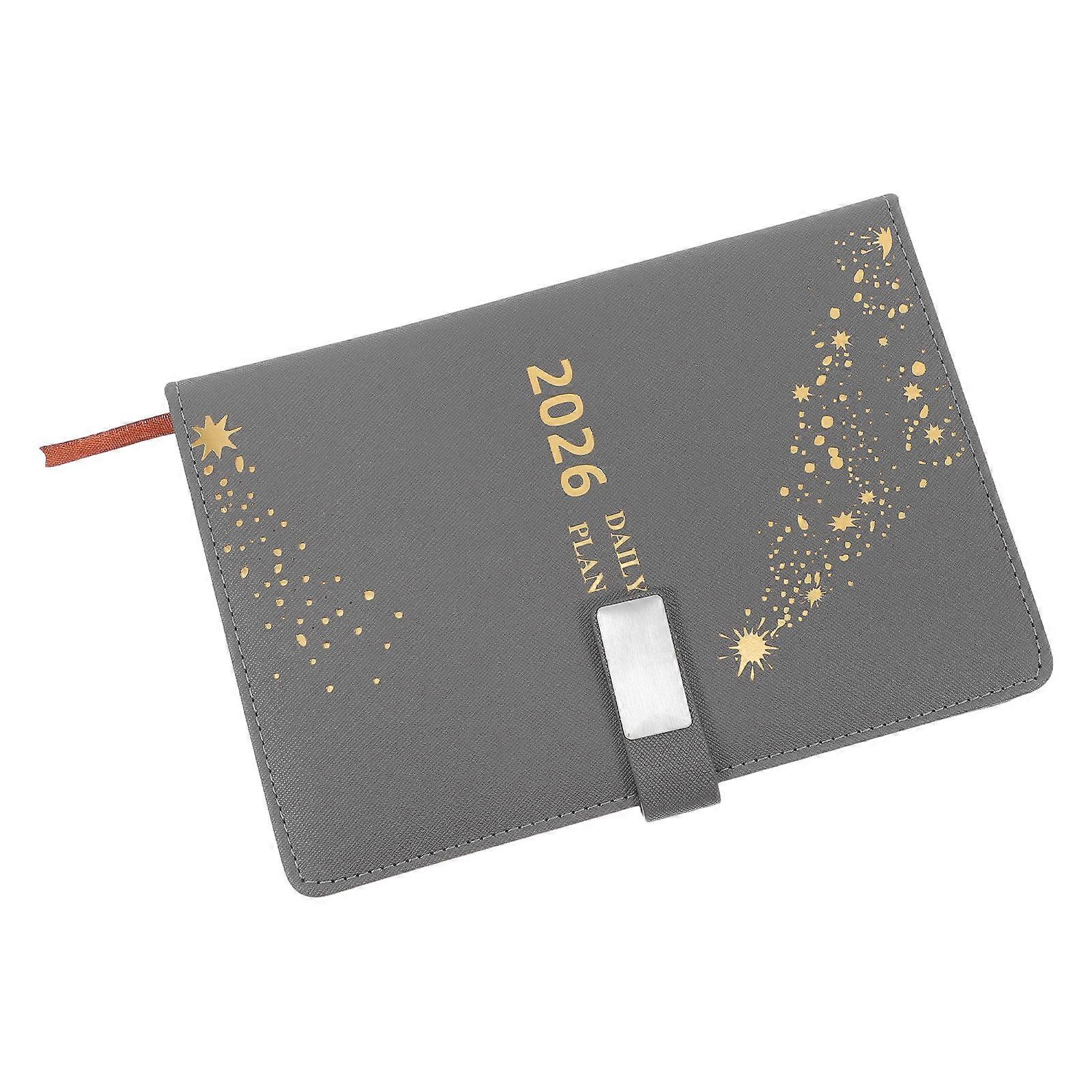 Daily Planner 2026 Notebook A5 for Monthly Agenda 4Pcs PU