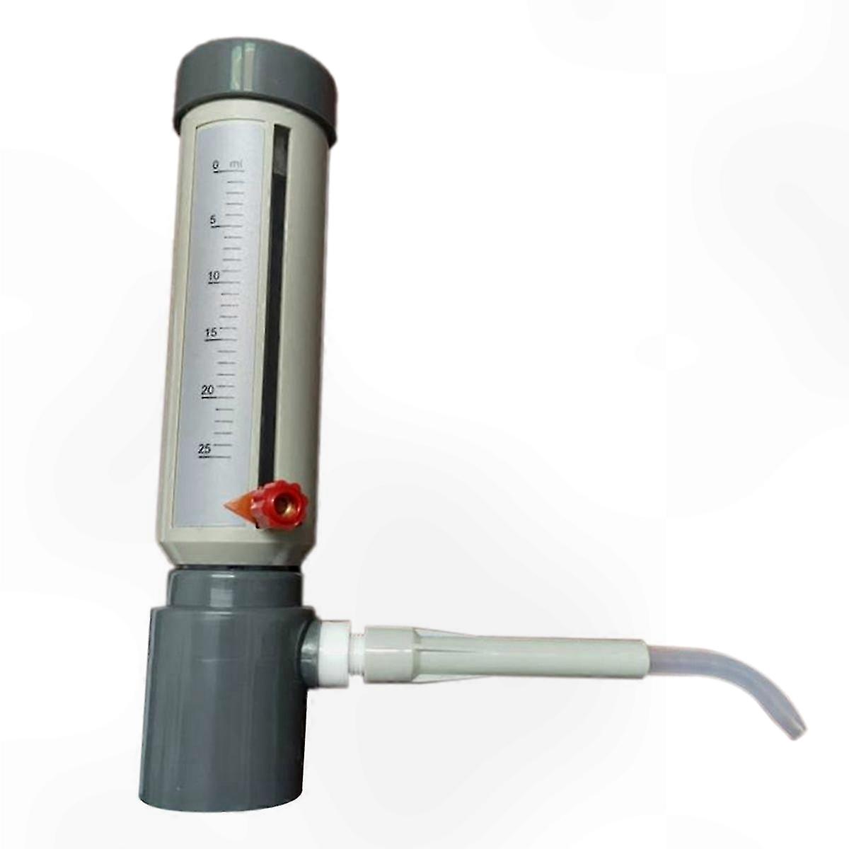 Precision Liquid Dispenser for 5-25ml, Adjustable Semi-Automatic Sleeve for Accurate Lab Handling