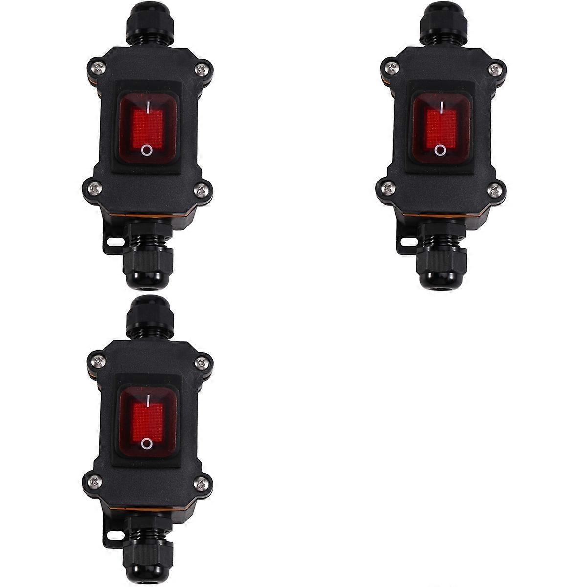 3X IP65 Outdoor Rainproof and Ship Type Switch 220V Power Supply Intermediate Switch Electrical High