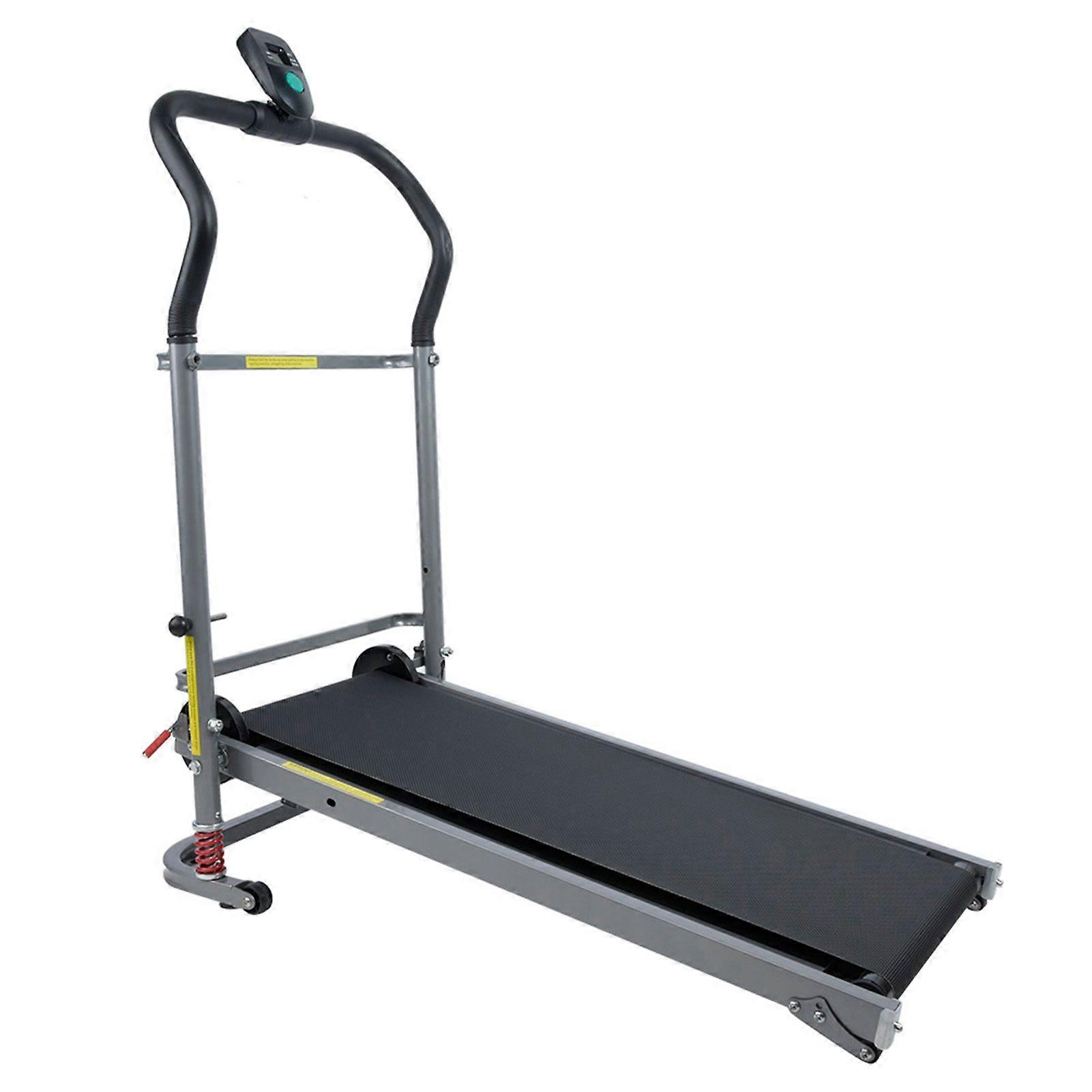 Folding Treadmill Mechanical Exercise Running Indoor Fitness Machine